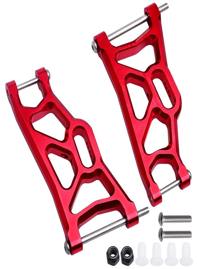 CrazyHobby 4PCS Aluminum Front & Rear Suspension A-Arms Set and Tie Bar for 1/10 Traxxas Slash 2WD Upgrades Parts, Replacement of 2555 3631 2532 (Red) - Image 5